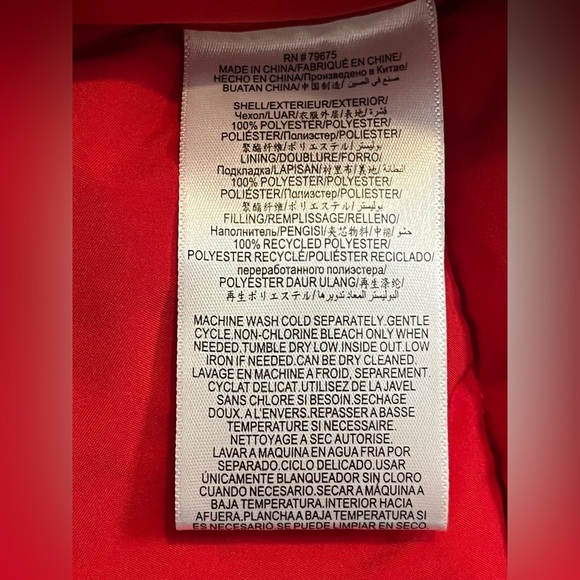 BCBGeneration Women’s XXL Feather Free Red Puffer Vest Like New - Picture 10 of 16